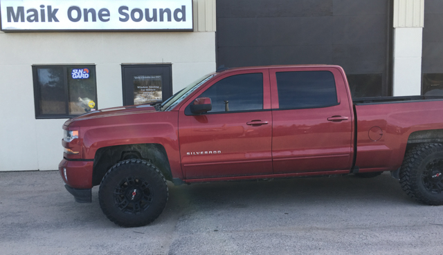 2018 Chevrolet Silverado with professional window tint in North Bay